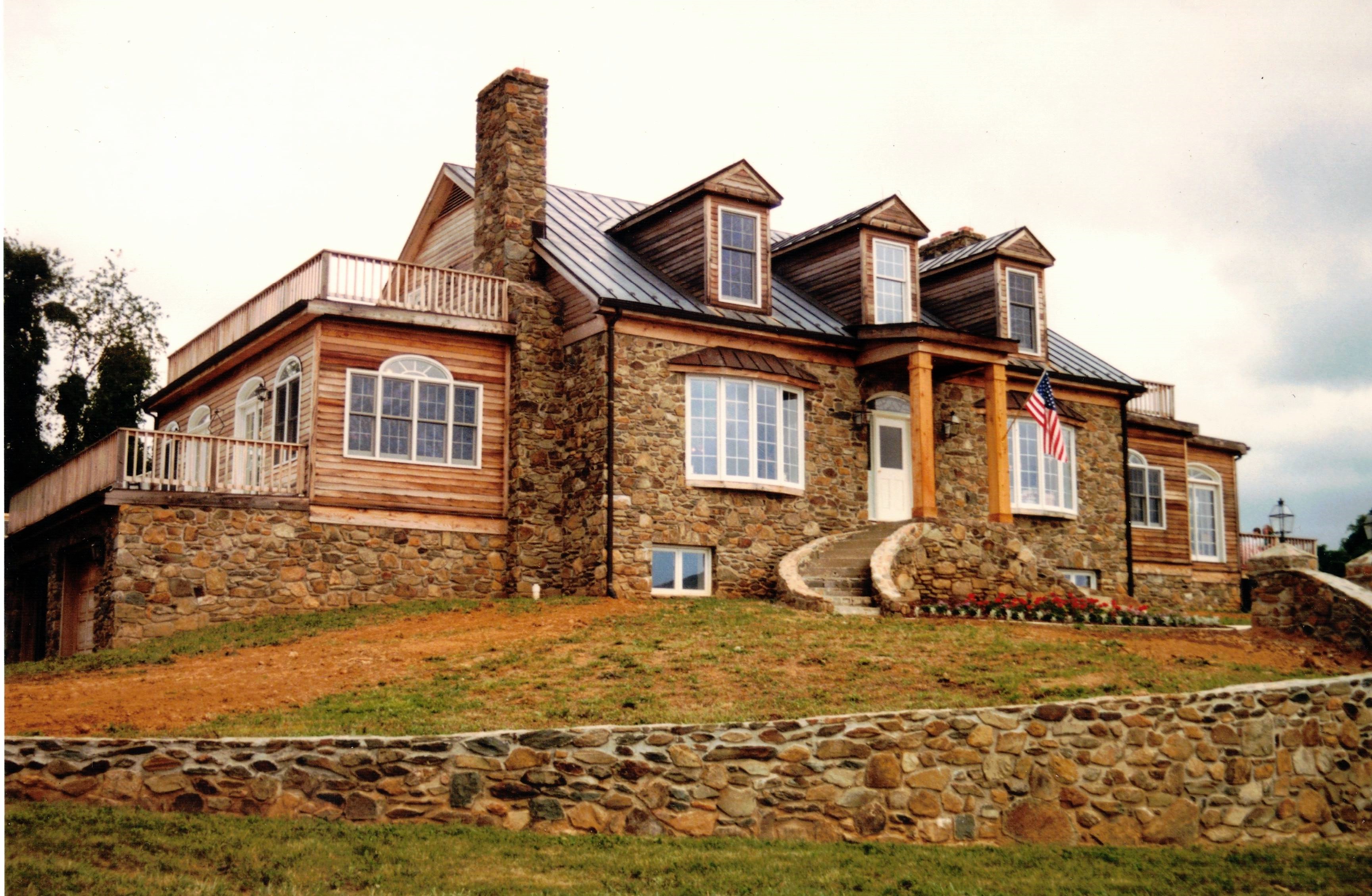 the house overlooking the Blue Ridge foothills in Loudoun County,